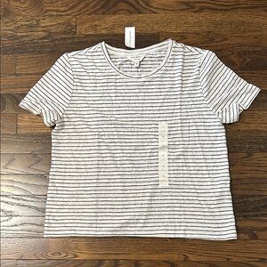 Banana Republic Factory Linen Blend Crew NWT